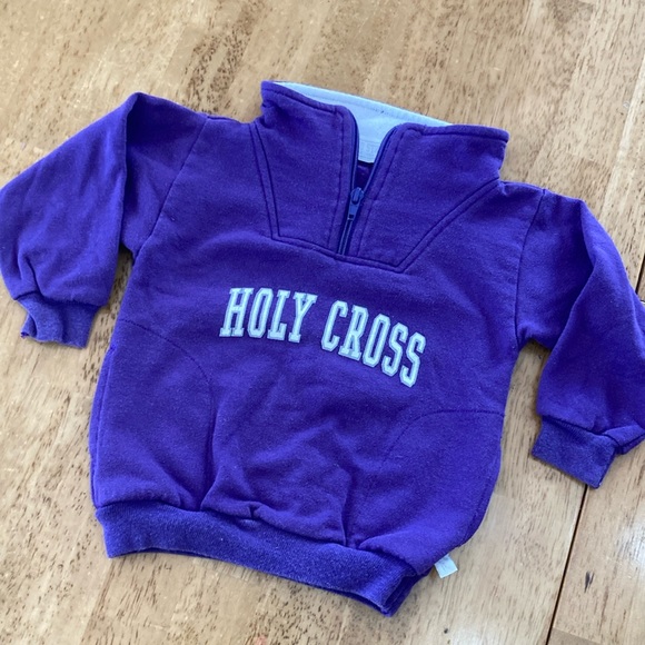 HOLY CROSS INFANT HALF ZIP SWEATSHIRT - Picture 1 of 6